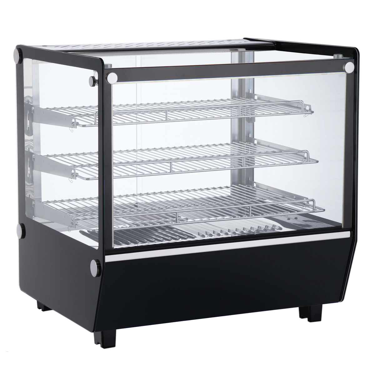 Verona 70H 120L Counter Top Heated Display - Black  -  Whisk Hospitality