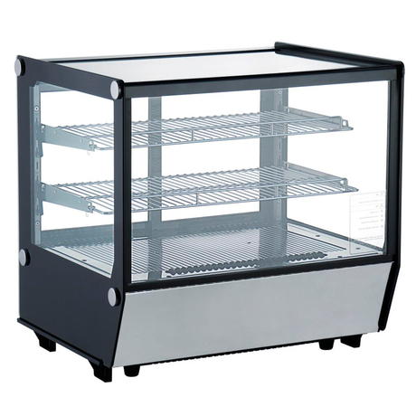 Verona 70R 120L Counter Top Refrigerated Display - Stainless Steel  -  Whisk Hospitality