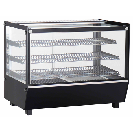 Verona 90H 160L Counter Top Heated Display - Black  -  Whisk Hospitality