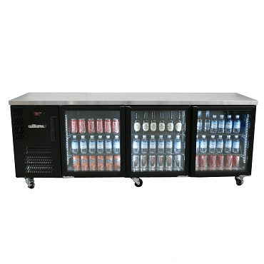 Williams Boronia Star HB3UGB-0HR Three Glass Door Under Counter Fridge