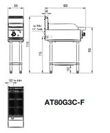 Cookrite 300 MM RADIANT CHAR GRILLS LPG AT80G3C-F-LPG