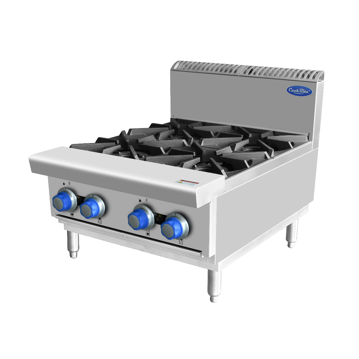 Cookrite OPEN 4 BURNER COOK TOPS LPG AT80G4B-C-LPG
