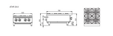 Cookrite 4 BURNER COOK TOPS W610 X D700 X H333 COOKRITE ATHP-24-4-NG