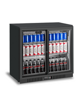Atosa 2 sliding doors back bar cooler