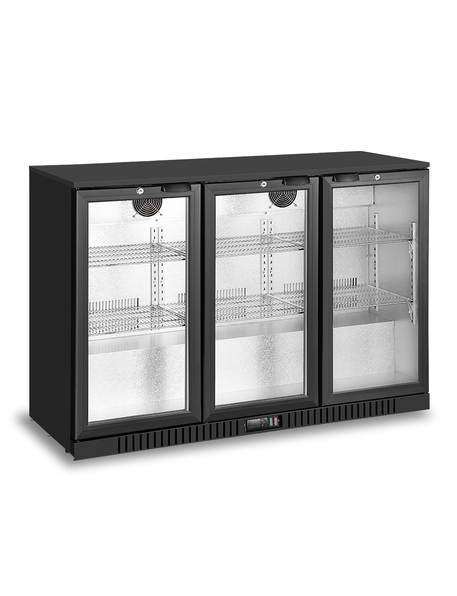 Atosa 3 swing doors back bar cooler