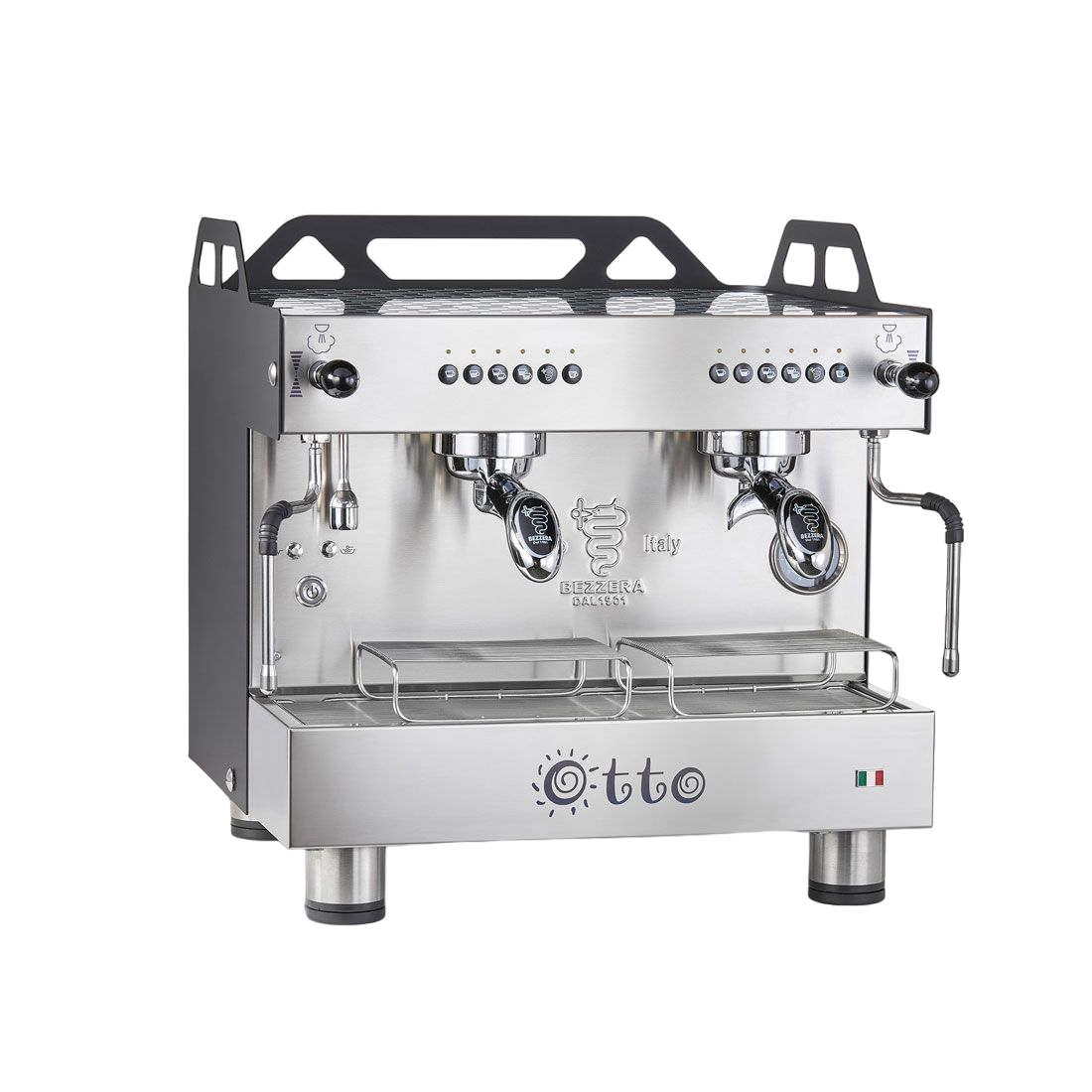 Bezzera OTTO Black Compact 2 Group Espresso Machine BZOTTOCDE2IB1