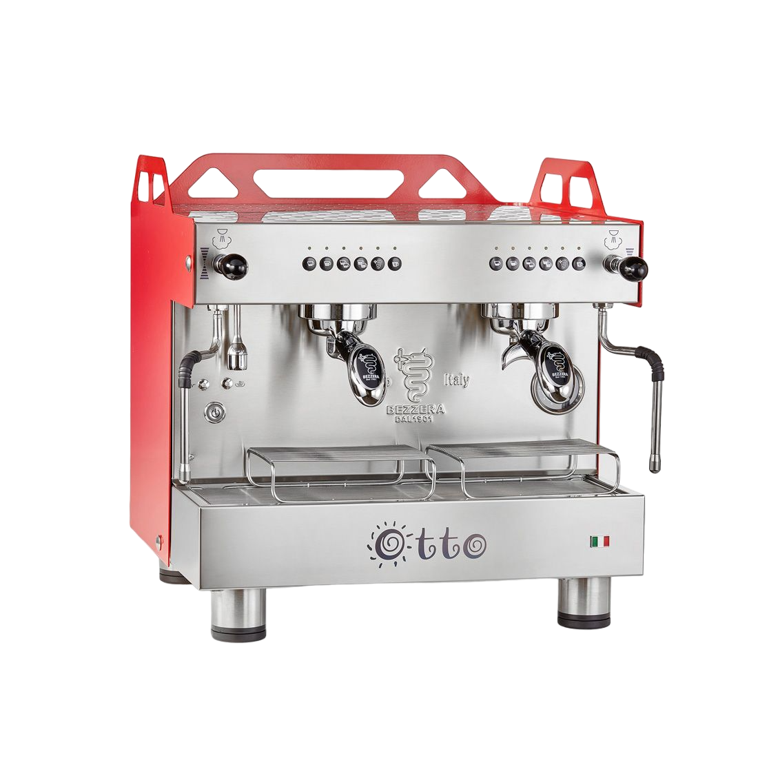 Bezzera OTTO Red Compact 2 Group Espresso Machine BZOTTOCDE2IR1