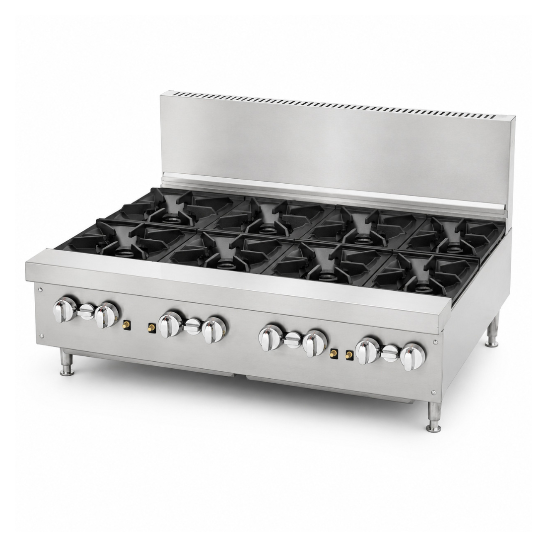 Brenner Forge 800 Series Gas Bench Top Cooking Range NG with 8 Burners BREG8R-1200L - Whisk Hospitality - BREG8R-1200L
