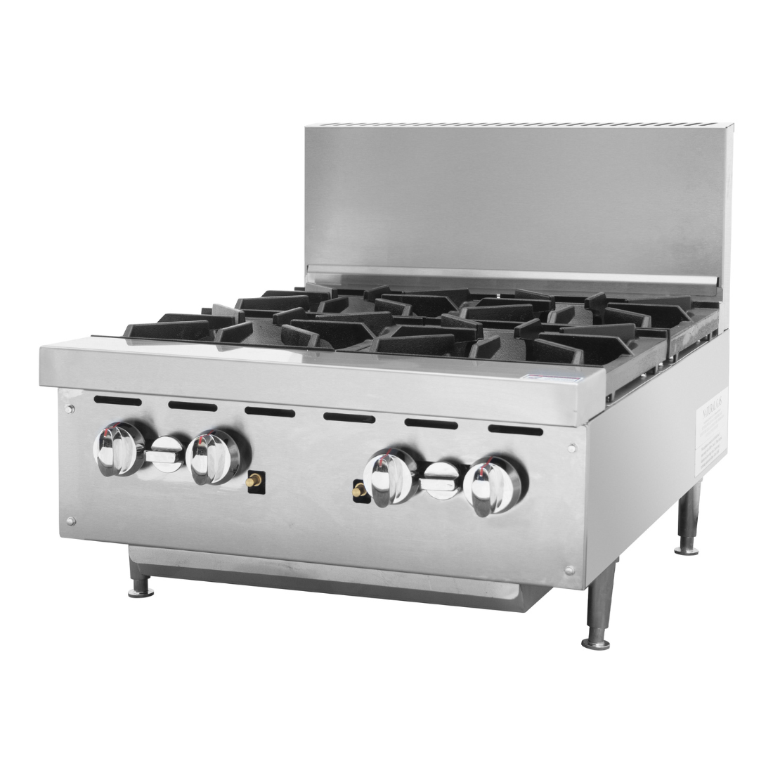 Brenner Forge 800 Series Gas Bench Top Cooking Range LPG with 4 Burners BREG8R-600L - Whisk Hospitality - BREG8R-600L