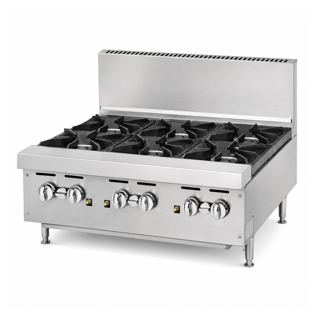 Brenner Forge 800 Series Gas Bench Top Cooking Range LPG with 6 Burners BREG8R-900L - Whisk Hospitality - BREG8R-900L