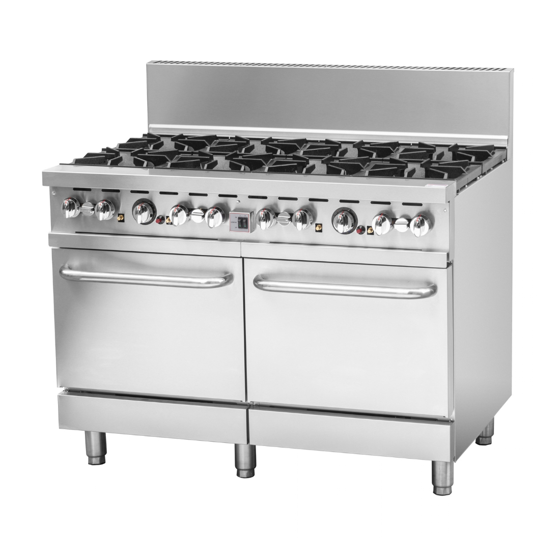 Brenner Forge 800 Series 8 Burners Gas Range with Double Fan Forced Oven NG BREG8RO-1200N - Whisk Hospitality - BREG8RO-1200N