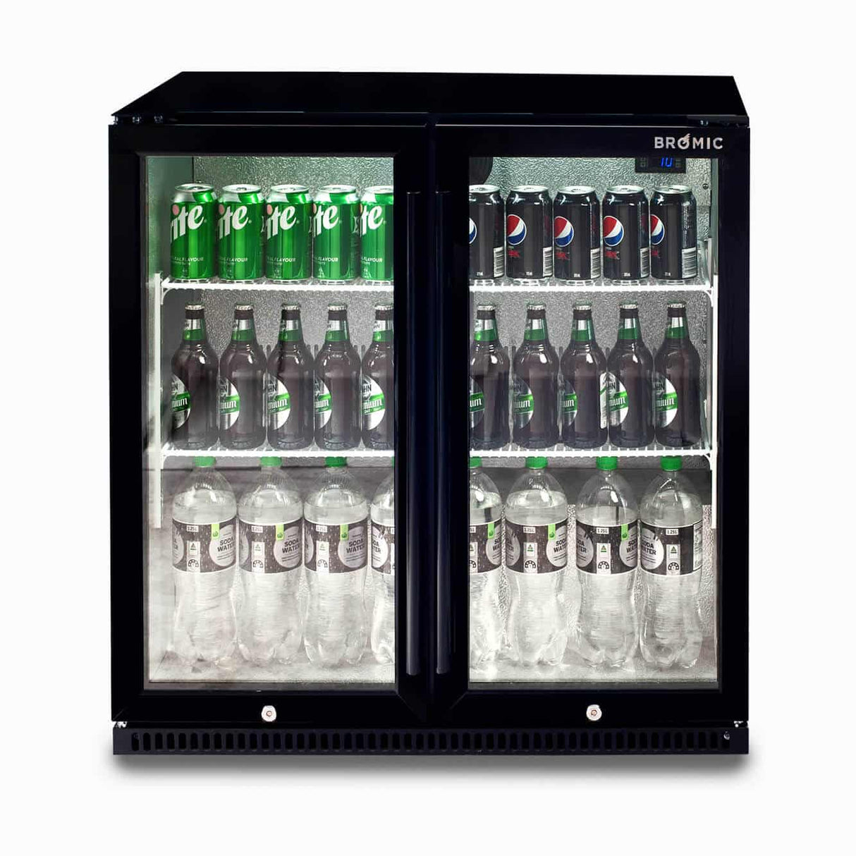 Bromic Back Bar Fridge - 190L - 2 Doors - Hinged