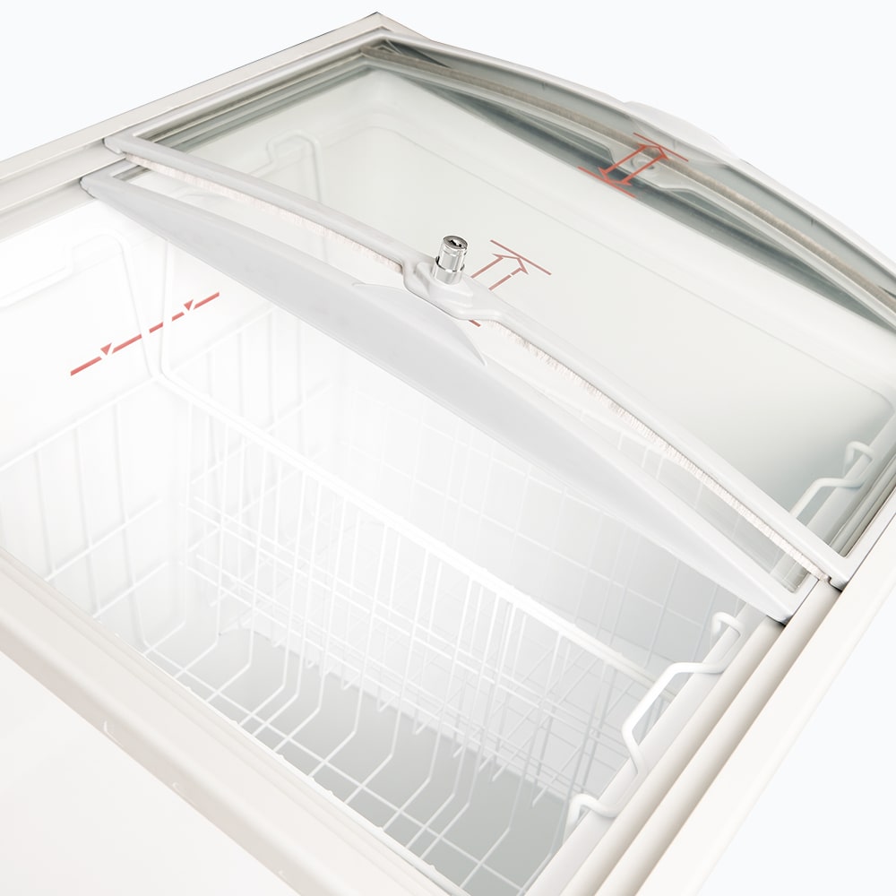 Bromic Display Chest Freezer Angled Glass Top 176L CF0200ATCG