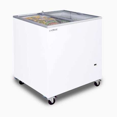 Display Chest Freezer - 191L - Flat Glass Top