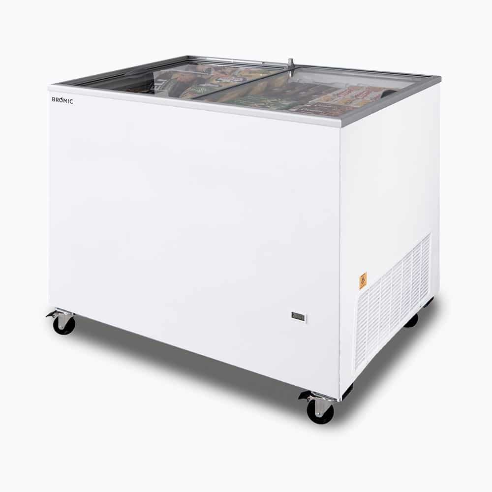 Display Chest Freezer - 296L - Flat Glass Top