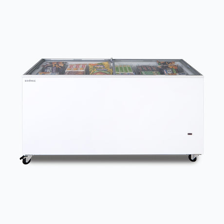 Bromic Display Chest Freezer Flat Glass Top 491L CF0500FTFG