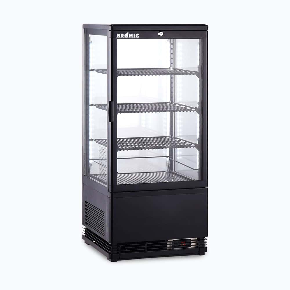 Countertop Fridge 78L - 1 Door - Flat Glass