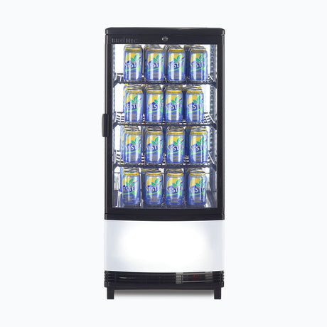 Bromic Countertop Beverage Fridge Curved Glass 80L LED CT0080G4BC