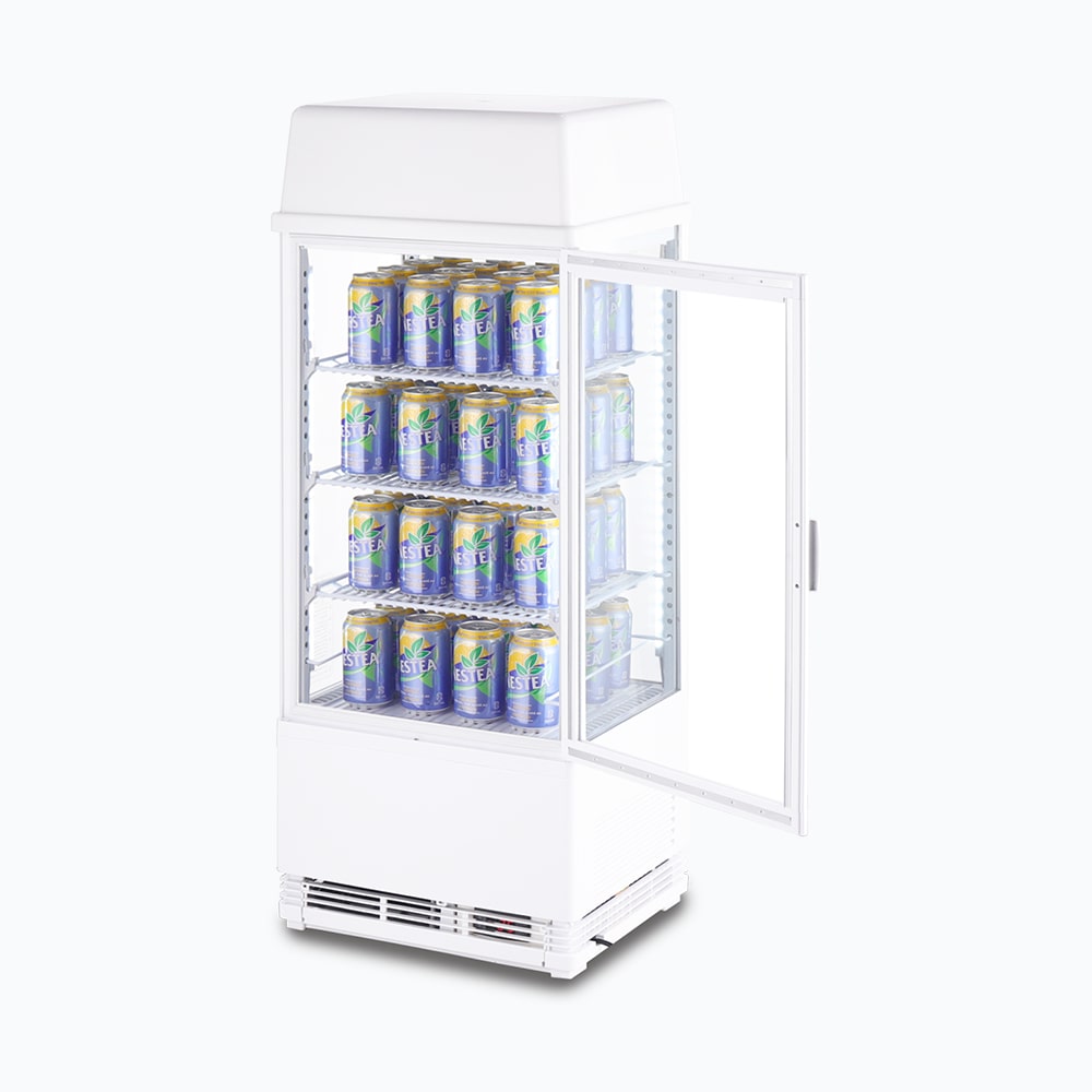 Bromic Countertop Beverage Fridge Flat Glass 78L LED with Lightbox CT0080G4LW