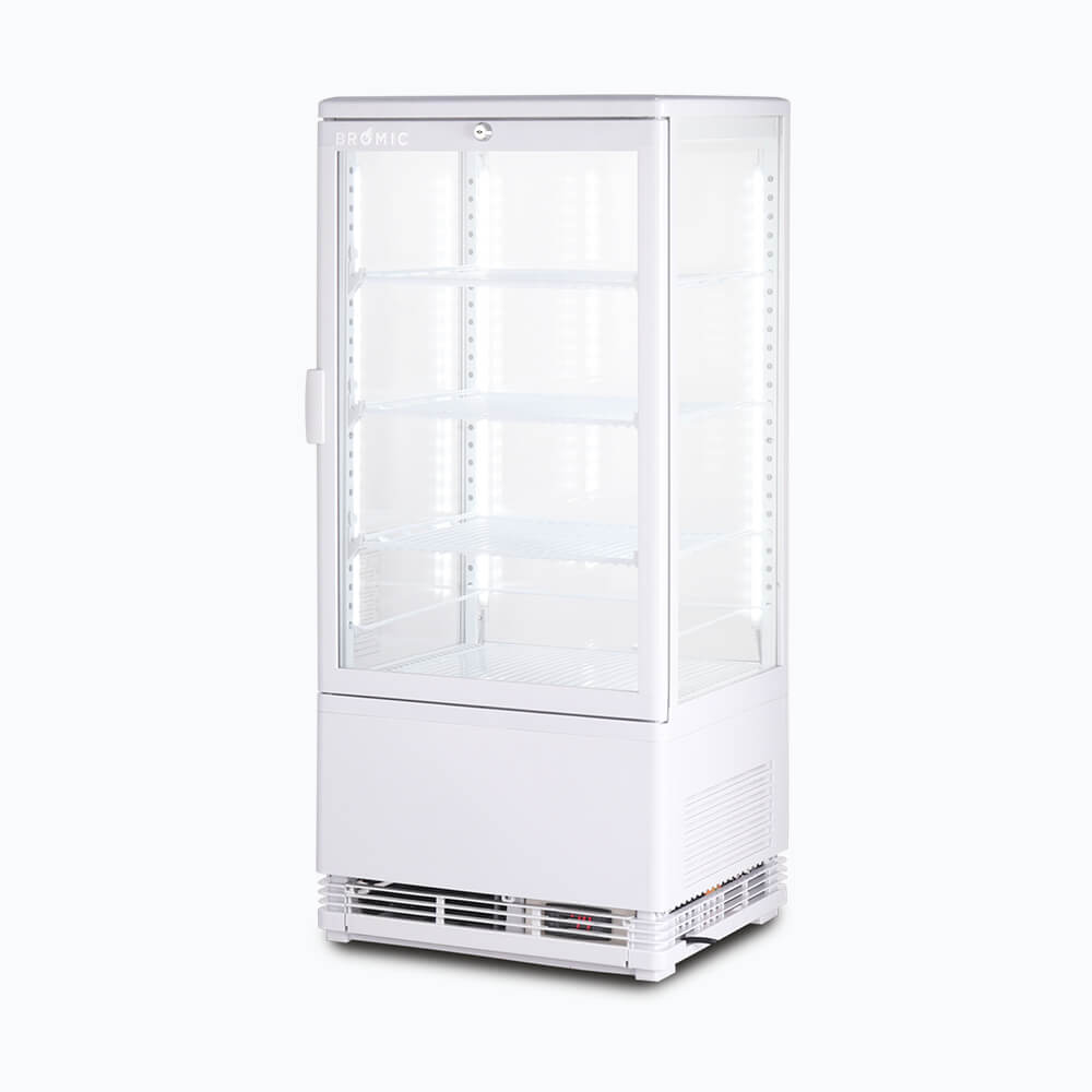 Bromic Countertop Beverage Fridge Flat Glass 78L LED CT0080G4W