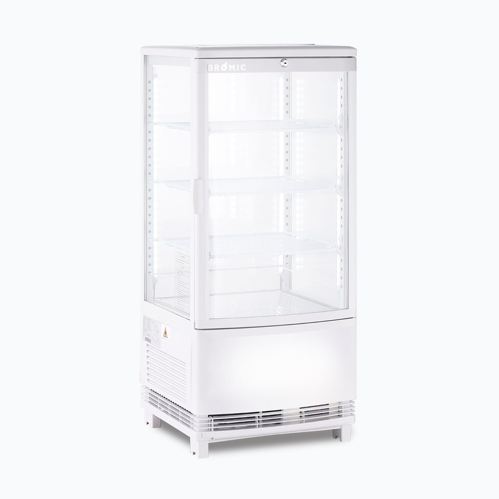 Bromic Countertop Beverage Fridge Curved Glass 80L LED CT0080G4WC