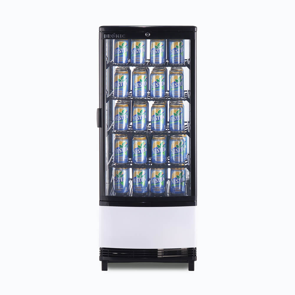 Bromic Countertop Beverage Fridge Curved Glass 98L LED CT0100G4BC