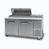 Pizza Prep Fridge - 2  Doors - 1702mm - 9 Pans