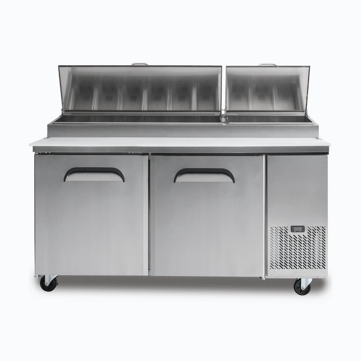 Pizza Prep Fridge - 2  Doors - 1702mm - 9 Pans