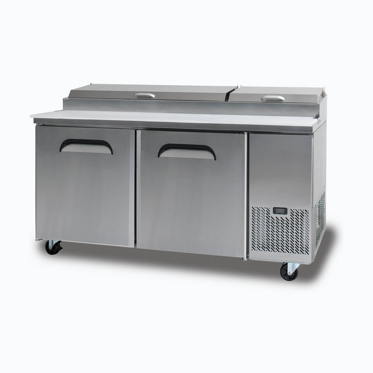 Pizza Prep Fridge - 2  Doors - 1702mm - 9 Pans