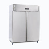 Upright Fridge - 1300L - 2 Doors - Stainless Steel