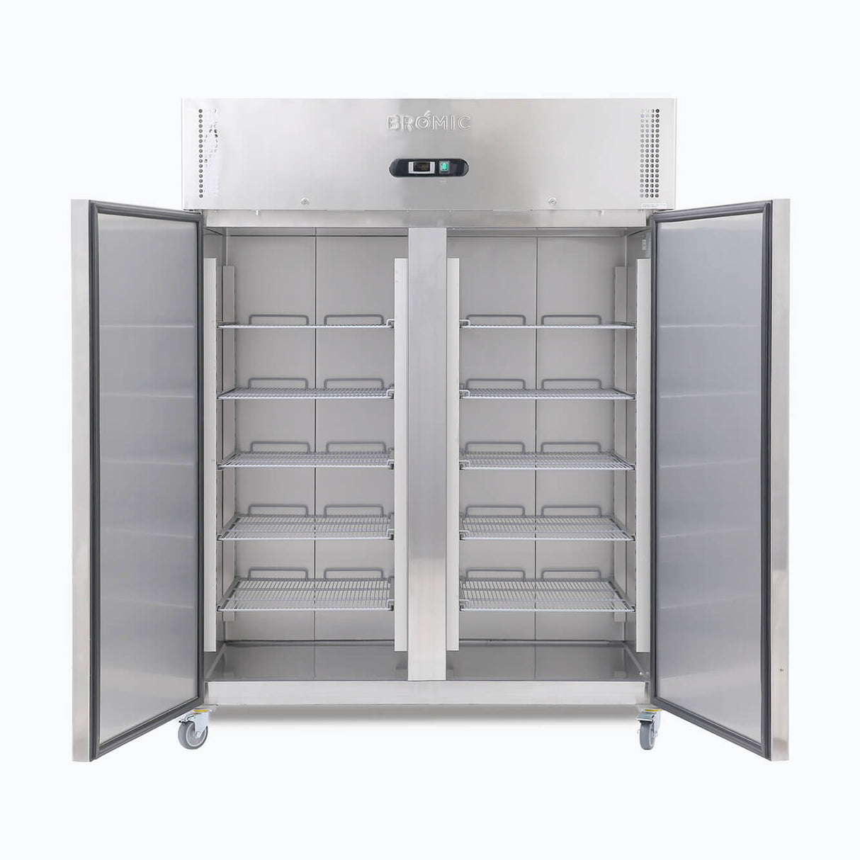 Upright Fridge - 1300L - 2 Doors - Stainless Steel