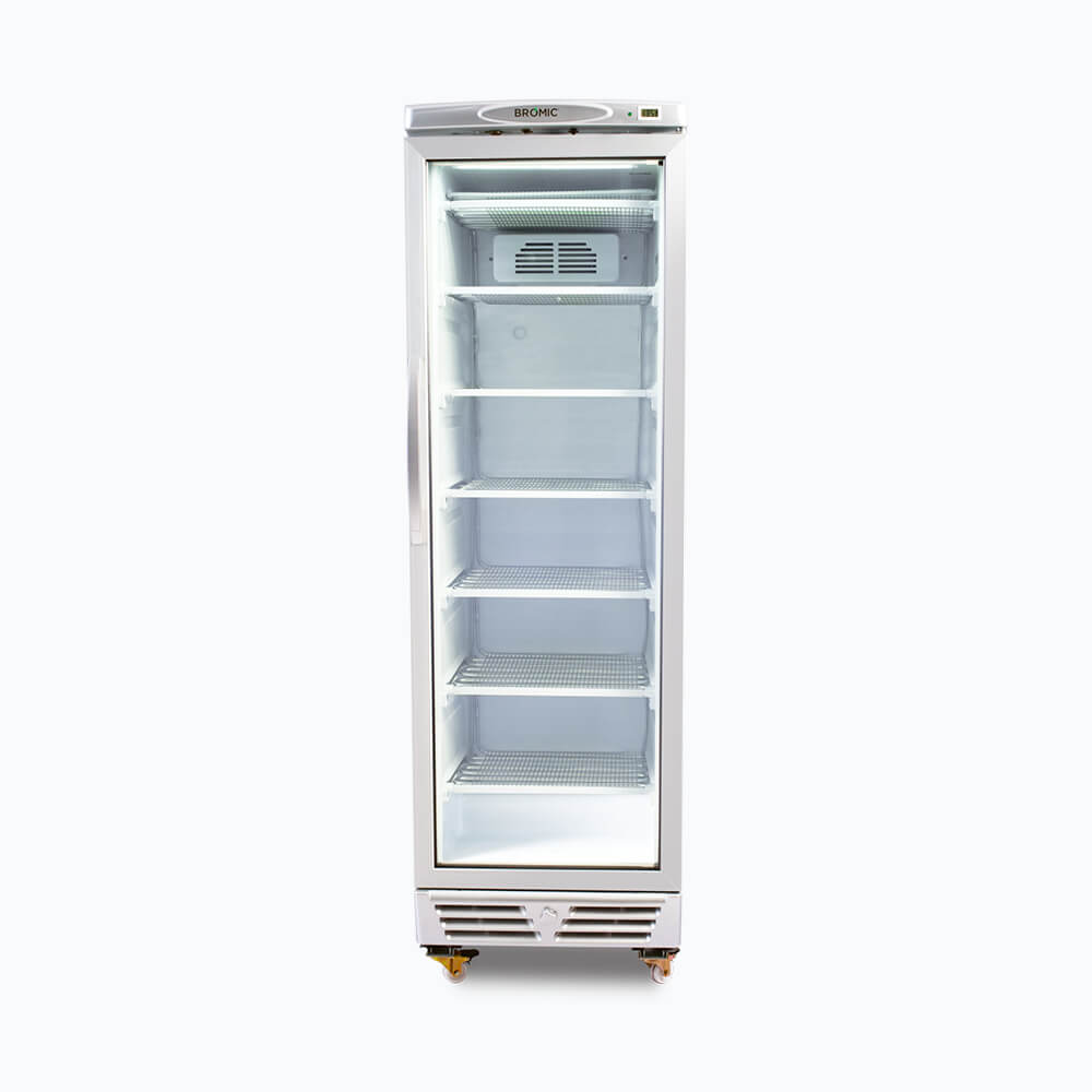 Upright Display Freezer - 300L - 1 Door - Flat Glass