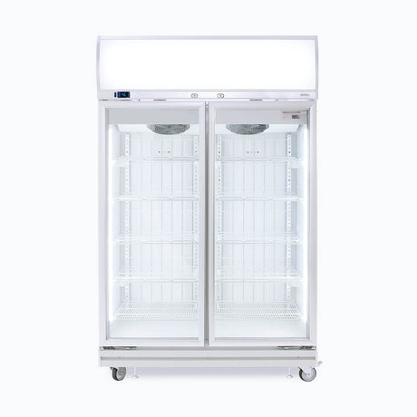 Bromic Upright Display Freezer Flat Glass Door 976L LED UF1000LF