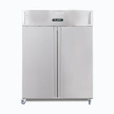 Upright Freezer - 1300L - 2 Doors - Stainless Steel