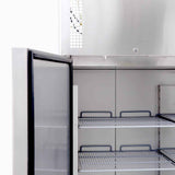 Upright Freezer - 1300L - 2 Doors - Stainless Steel