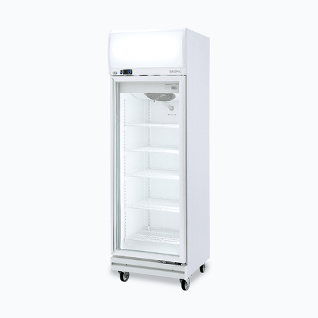 Bromic Upright Display Fridge Flat Glass Door 444L LED GD0500LF