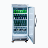 Bromic Upright Display Fridge Flat Glass 215L GM0220