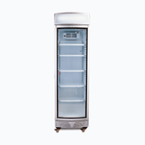 Bromic Upright Display Fridge - 380L - 1 Door - Curved Glass - Lightbox