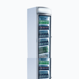 Bromic Upright Display Fridge - 380L - 1 Door - Curved Glass - Lightbox