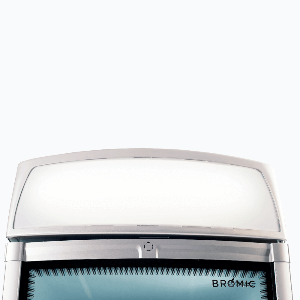 Bromic Upright Display Fridge - 380L - 1 Door - Curved Glass - Lightbox