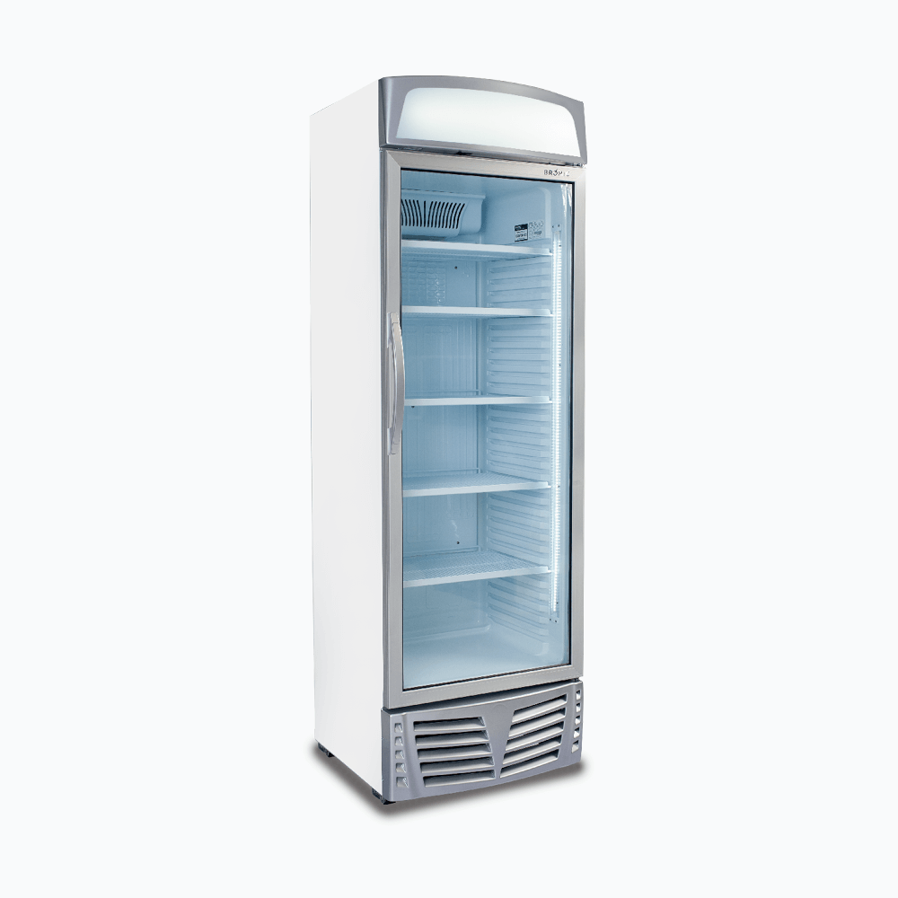 Bromic Upright Display Fridge - 438L - 1 Door - Flat Glass - Lightbox