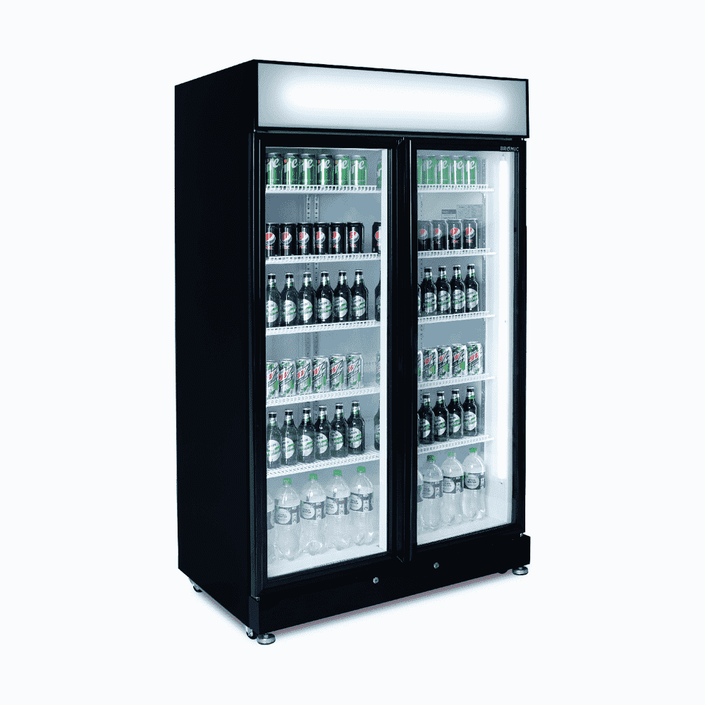 Bromic Upright Display Fridge Flat Glass Door LED GM1000LB ECO