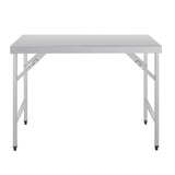 Vogue Folding Table St/St - 1200x600x900mm 47 1/4x 23 1/2 x 35 1/2" CB905