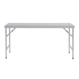 Vogue St/St Folding Table - 1800x600x900mm CB906