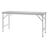 Vogue St/St Folding Table - 1800x600x900mm CB906