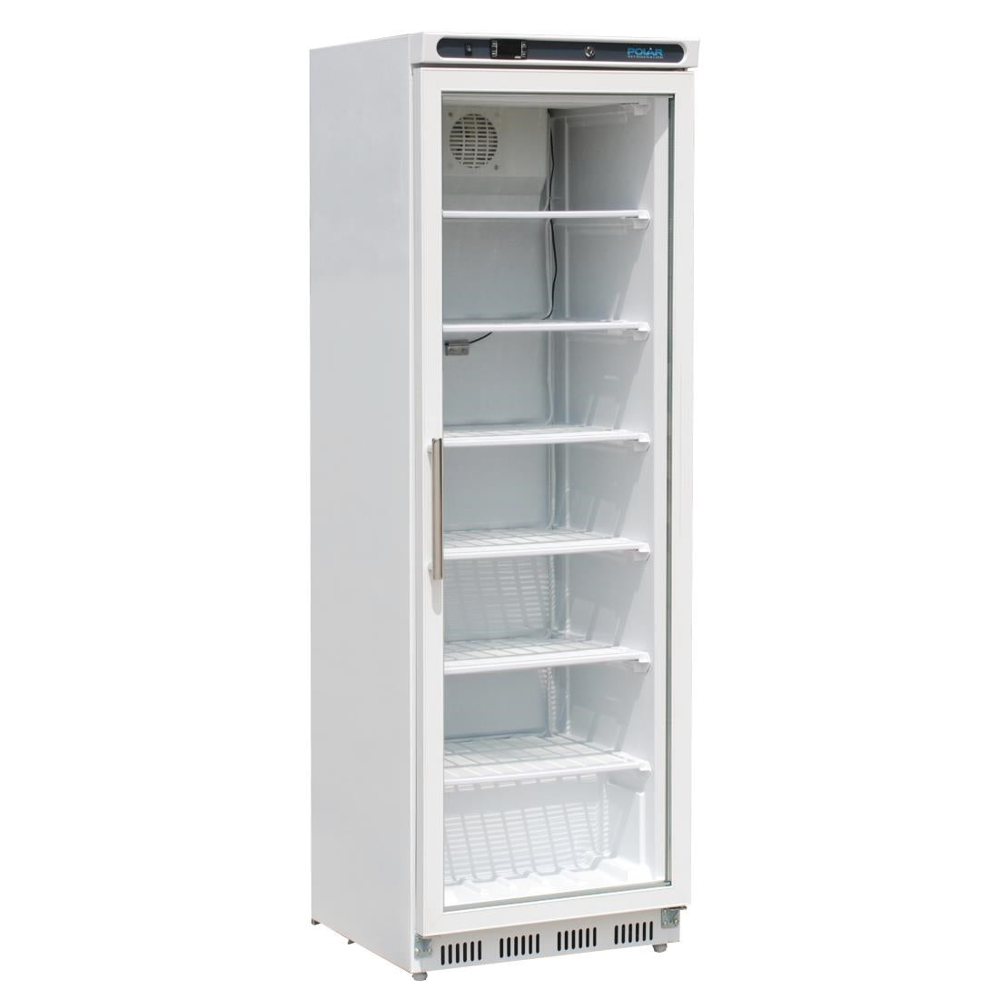 Polar C-Series Glass Door Display Freezer White 365Ltr CB921-A