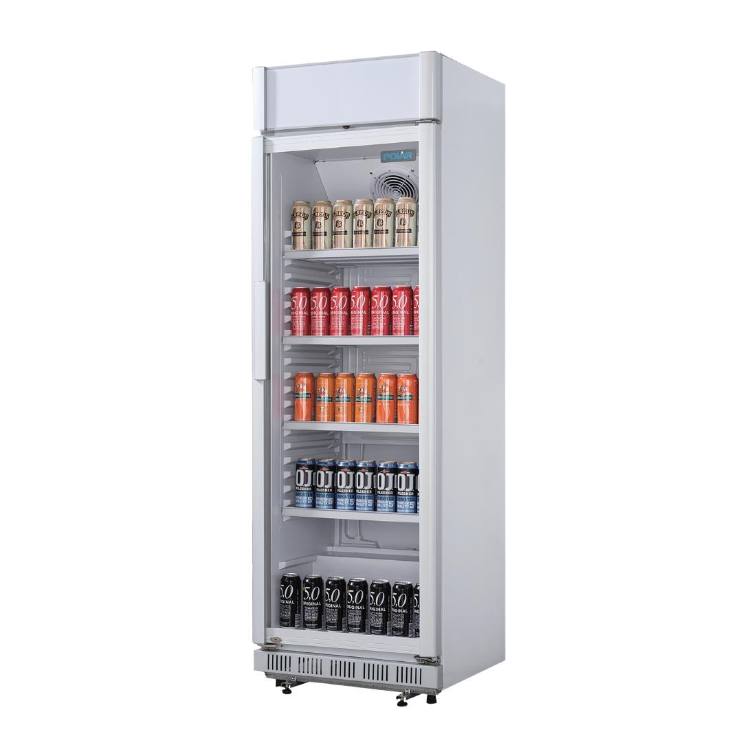 Polar C-Series Upright Display Cooler with Light Box - 346Ltr CC064-A