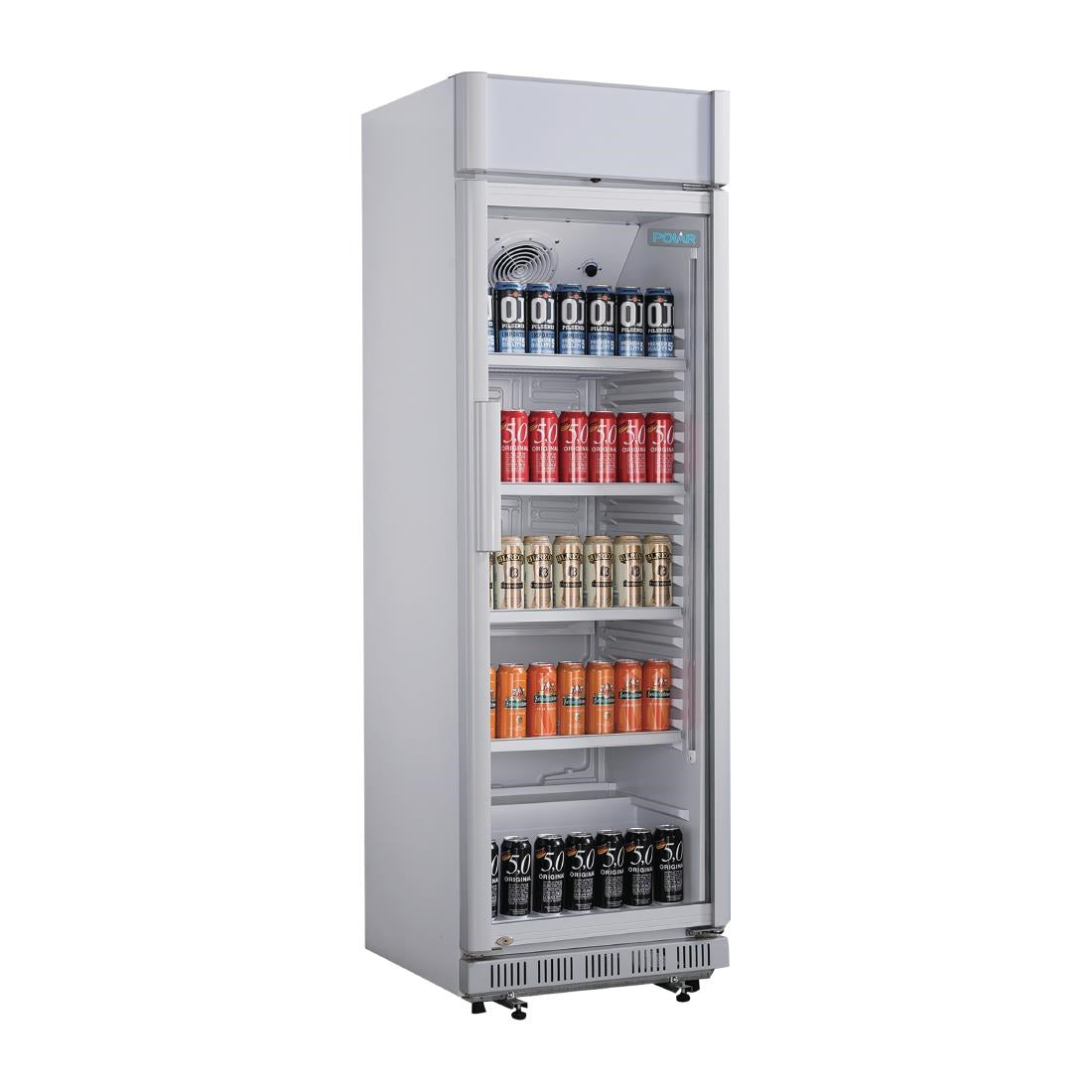 Polar C-Series Upright Display Cooler with Light Box - 346Ltr CC064-A