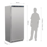 Polar C-Series Stainless Steel Upright Freezer - 600Ltr CD085-A