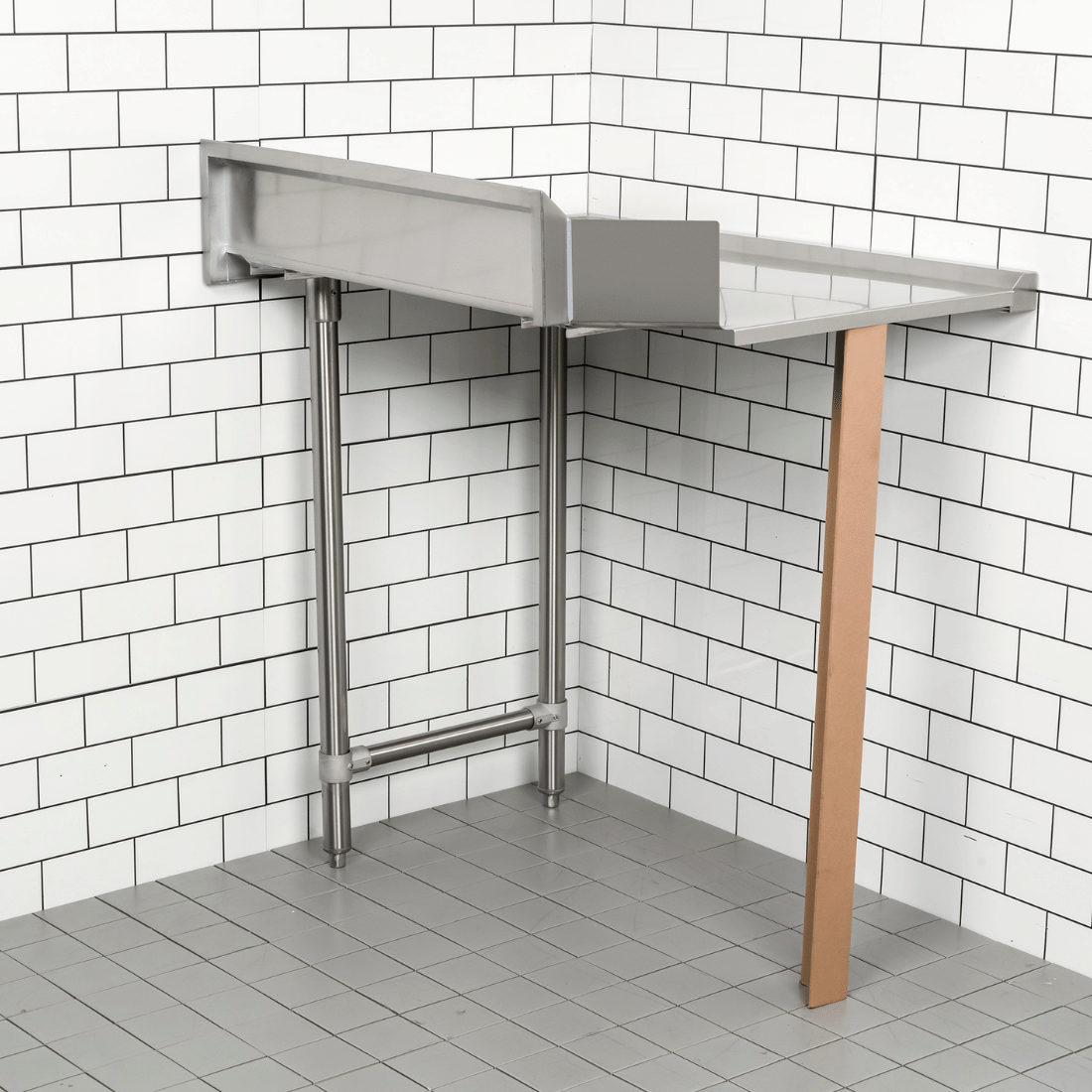 Modular System Clean Dish Table with Splashback CDT-900L